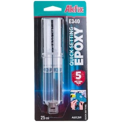 Изображение товара Клей эпоксидный универсальный Akfix E340, 25 мл (AKU474)