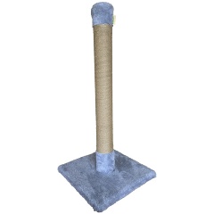 Изображение товара Когтеточка-столбик HOMECAT Люкс 45х45х101 см, мех, серый