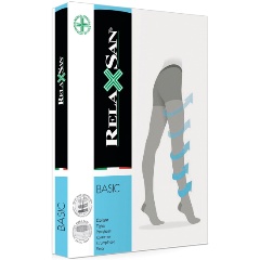 Изображение товара Колготки компрессионные RELAXSAN BASIC Collant 140 прозрачные 1 класс компрессии размер 4 цвет черный