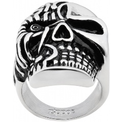 Изображение товара Кольцо ZIPPO с черепом из нержавеющей стали 22,3 мм стильный аксессуар