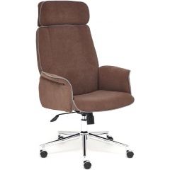 Изображение товара Кресло руководителя TetChair CHARM, флок, коричневый, 6