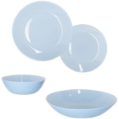 Изображение товара Столовый набор LUMINARC ЛИЛИ ЛАЙТ БЛЮ 16 предметов (Q6884)