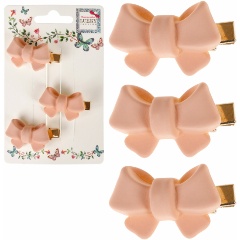 Изображение товара Набор заколок для волос LUKKY Fashion Бантик мини матовый 3 шт