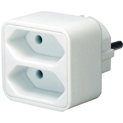 Изображение товара Переходник-разветвитель 1508030 Brennenstuhl с двумя евро-розетками