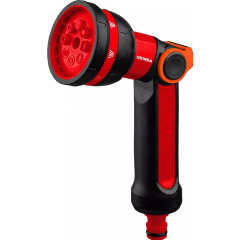 Изображение товара Пистолет поливочный GRINDA N-8 двухкомпонентный с регулятором напора 8 режимов