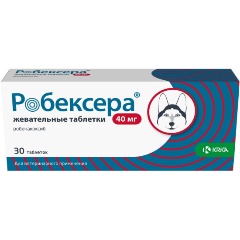 Изображение товара Противовоспалительные жев. таб. Робексера KRKA 40 мг, № 30