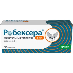 Изображение товара Противовоспалительные жев. таб. Робексера KRKA 5 мг, № 30