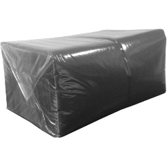 Изображение товара Салфетки бумажные 24x24 см 1-сл черные, 400 листов