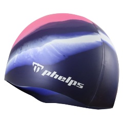 Изображение товара Шапочка для плавания детская PHELPS Classic JR для плавания, pink/navy/white