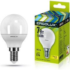 Изображение товара Ergolux LED-G45-7W-E14-3K