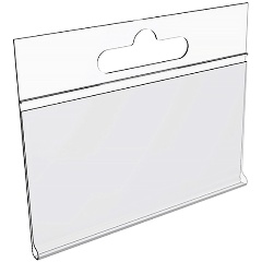 Изображение товара Ценникодержатель навесной DBHH39 на крючок прозрачный 100 шт