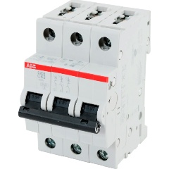 Изображение товара Автоматический выключатель ABB S203 3P 63А (C) 6кА, 2CDS253001R0634