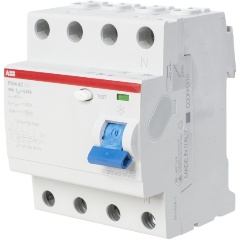 Изображение товара Устройство защитного отключения (УЗО) ABB 4p 40А 30мА тип AC F204 2CSF204001R1400