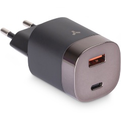 Изображение товара Сетевое зарядное устройство Accesstyle Amethyst 33 Вт USB-C и USB-A черное