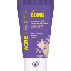 Изображение товара Тональный крем Beauty Bomb ACNE FIGHTER тон 01, светло-бежевый, 25 мл