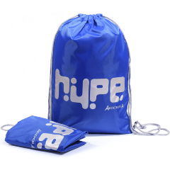 Изображение товара Мешок для обуви и чехол для рюкзака Acoola Schoolkid синий влагозащищенный