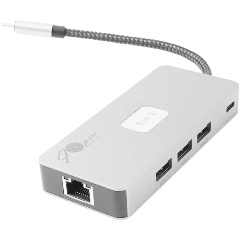 Изображение товара Адаптер iOpen USB 3.1 Type-Cm ->HDMI, RJ45, 3USB3.0, USB2.0, SD/TF, PD (ACUE58)