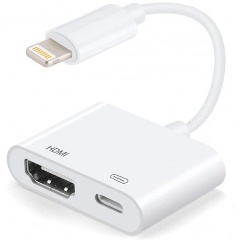 Изображение товара Адаптер KS-is KS-381P Lightning в HDMI 1080P для iPhone iPad