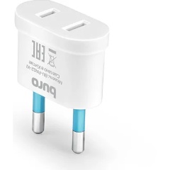 Изображение товара Адаптер-переходник Buro BU-PA02-W (1 розетка) белый