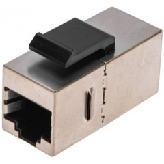 Изображение товара Проходной адаптер REXANT PRO Keystone RJ-45 Cat 6 для соединения кабелей