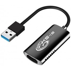 Изображение товара Адаптер видеозахвата HDMI USB 3.0 KS-is KS-489 для записи и передачи видеосигнала