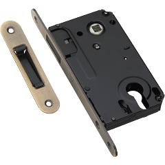 Изображение товара Защелка врезная магнитная ADDEN BAU KEY MAG 5085 BRONZE, под цилиндр, Бронза
