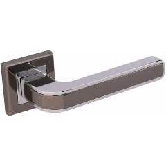 Изображение товара Дверная ручка ADDEN BAU "Quadro" PIEZA Q360 BLACK NICKEL/CHROME, Черн.Никель/Хром