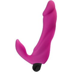 Изображение товара Вибростимулятор ADRIEN LASTIC Ярко-розовый Bifun Pro для точки G - 14,9 см.