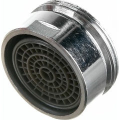 Изображение товара Аэратор для смесителя ПСМ с наружной резьбой M24 хромированный