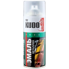 Изображение товара Аэрозольная акриловая краска металлик Kudo KU-1061, 520 мл, золото
