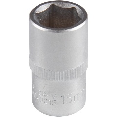 Изображение товара Торцевая головка AFFIX стандартная, шестигранная, 1/2", 15 мм