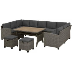 Комплект плетеной мебели afm 308g brown grey
