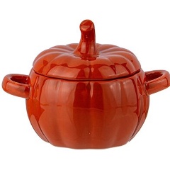 Изображение товара Блюдо для запекания AGNESS с крышкой тыква, 600 мл, керамика