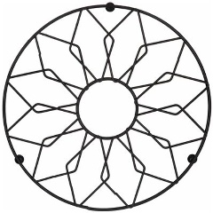 Изображение товара Подставка под горячее AGNESS 20.5х1.5 см металлическая стильная и надежная