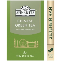 Изображение товара Зеленый чай Ahmad Tea Китайский 100 г натуральный и полезный напиток