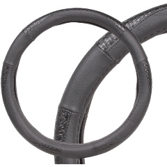 Изображение товара Оплетка на руль Airline AWC-SL-03X, искусственная кожа с тиснением, черная, 42см