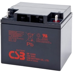 Изображение товара Аккумулятор CSB GP12400 12V 40Ah для ИБП и резервных систем