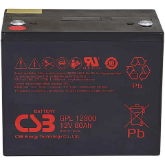 Изображение товара Аккумулятор CSB GPL12800 (12В, 80Ач)
