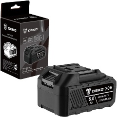 Изображение товара Аккумулятор DEKO UNV5.0 STD, Li-ion, 20В, 5.0Ач (063-4495)