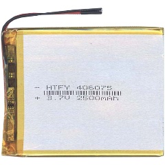 Изображение товара Аккумулятор Li-Pol (батарея) Vbparts 4*60*75мм 2pin 3.7V/2500mAh 017288