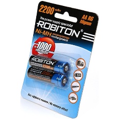 Изображение товара Аккумулятор Robiton LR6 AA 2200 mAh (уп 2 шт)