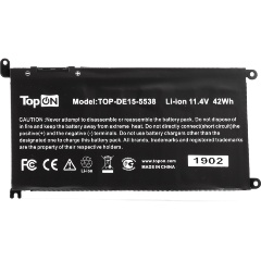 Изображение товара Аккумулятор TopON TOP-DE15-5538 для ноутбука Dell Inspiron 13 7378, 7375 11.4V 3500mAh PN: WDX0R