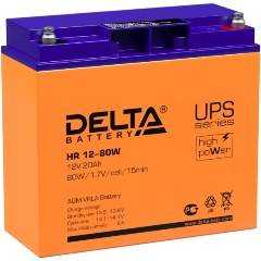 Изображение товара Аккумуляторная батарея для ИБП DELTA BATTERY HR 12-80 W