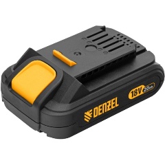 Изображение товара Аккумуляторная батарея DENZEL 28433 IB-18-2.0, Li-Ion, 18 В, 2,0 Ач