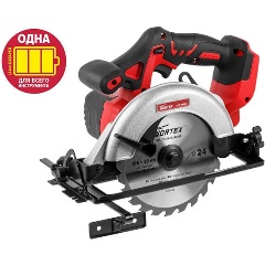 Изображение товара Пила циркулярная аккумуляторная WORTEX CCS 1816-1 ALL1