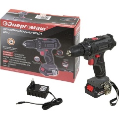 Изображение товара Шуруповерт аккумуляторный Энергомаш ДШ-12