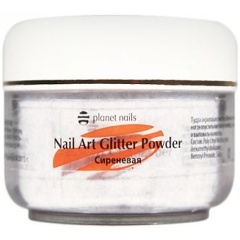 Изображение товара Акриловая пудра Planet Nails глиттер,сиреневая 5г