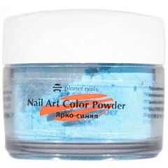 Изображение товара Акриловая пудра Planet Nails глиттер, ярко-синяя 5г