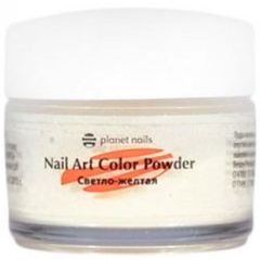 Изображение товара Акриловая пудра Planet Nails, светло желтая, 5г