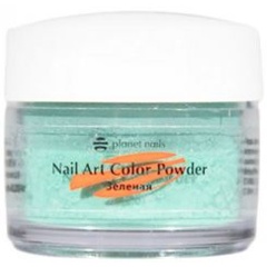 Изображение товара Акриловая пудра Planet Nails, зеленая 5г
